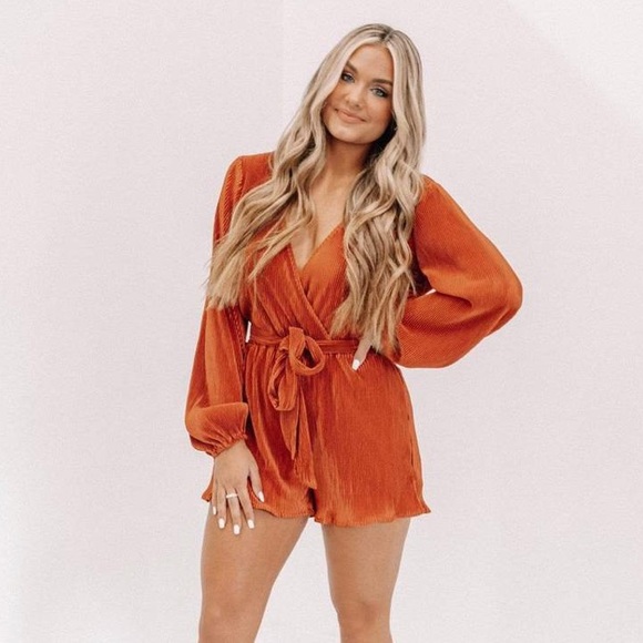Cloud Ten Dresses & Skirts - Burnt Orange Romper
